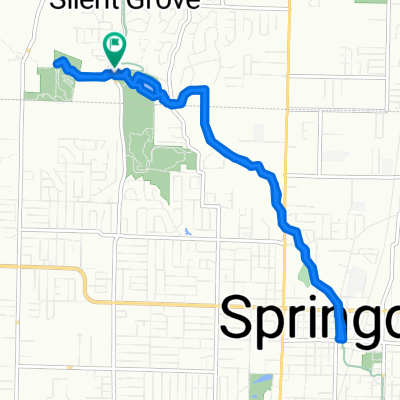 springdale lake to town square.   June 5. 2016