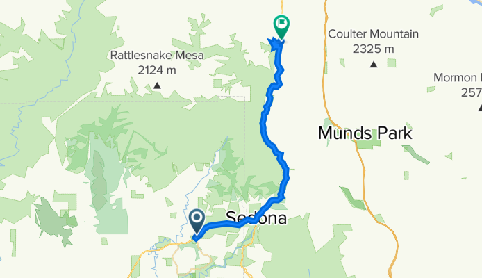 Sedona to Oak Creek Canyon Summi