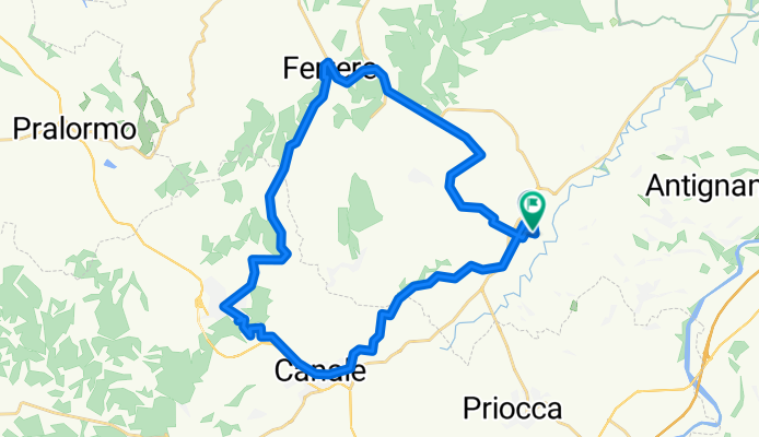 Long ride through San Damiano d'Asti