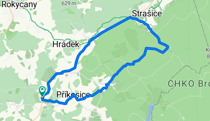 Brdy Kakejcov - Strašice - Kakejcov