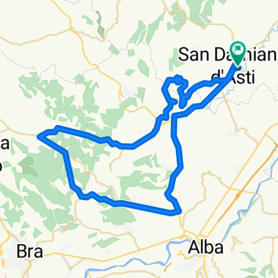 Long ride through San Damiano d'Asti