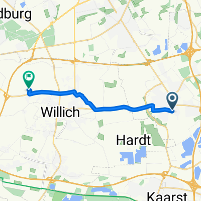 Schnelle Radrunde von Meerbusch nach Willich