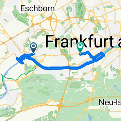 Radrunde durch Frankfurt am Main