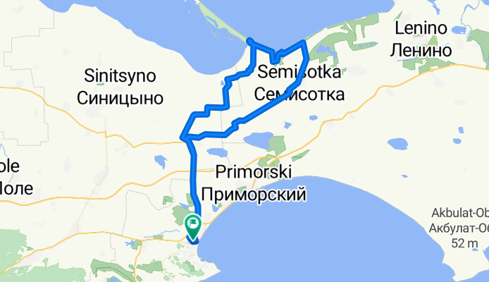 Феодосия-Арабатская крепость-Каменское-Семисотка-Фронтовое-Феодосия 12.06.2016