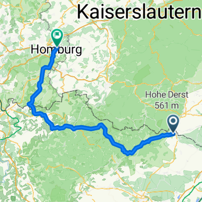 Homburg(saar)-Reinheim-Bitche(F)-Wissembourg(F)