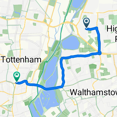 Westward road to tottenham green 4.8 miles! 19 mins
