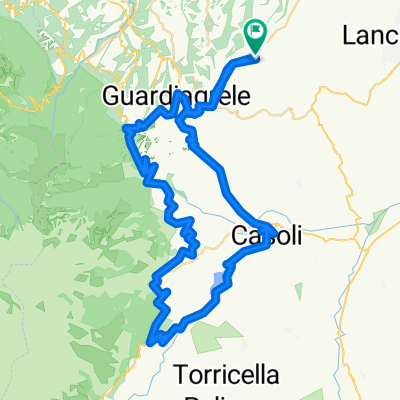 Lengthy bike tour through Orsogna