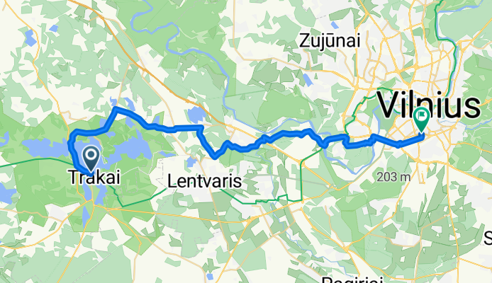 Trakai-Vilnius_34km
