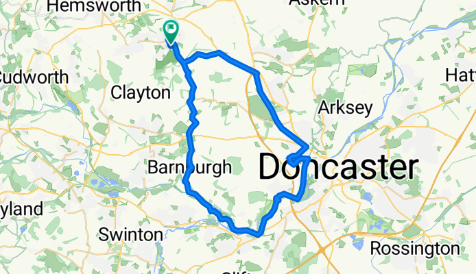 Lengthy ride through Pontefract