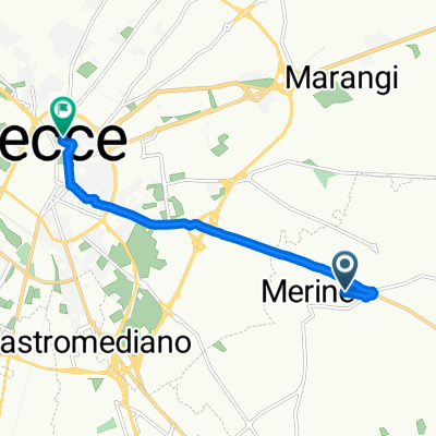 Brief bike tour from Lizzanello to Lecce