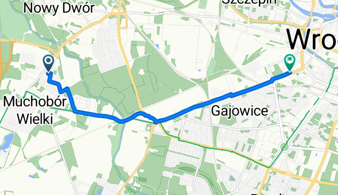 Short ride from Pastviny to Wrocław