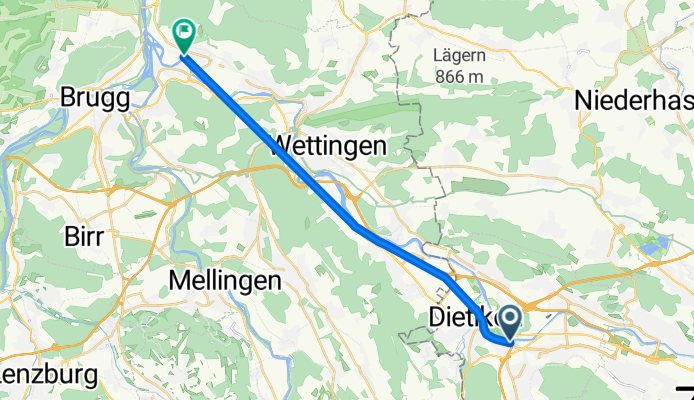 Kurze Ausfahrt von Dietikon nach Untersiggenthal