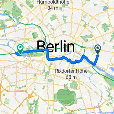 East Side Gallery bis Schleusenkrug via Mauerradweg