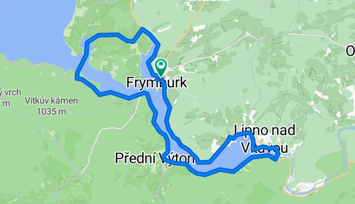 okolo Lipna Frymburk/hráz