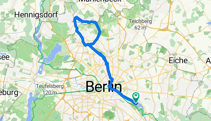 Mikes Nordbahnrunde via Mauerradweg