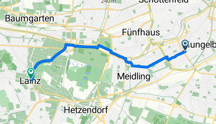 Schnelle Ausfahrt durch Wien