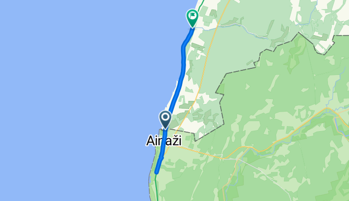 1st Day: Ikla-Ainazi(Latvia)-Lemme Campsite (20 km)