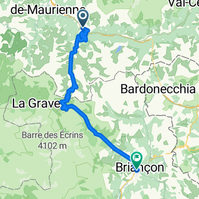Lange Ausfahrt von Saint-Michel-de-Maurienne nach Briançon