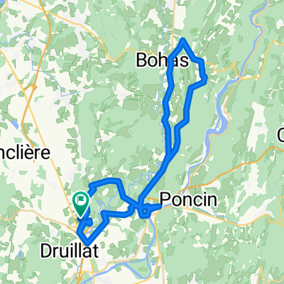 Lengthy ride through Druillat