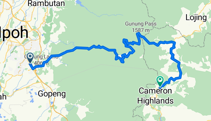 Simpang Pulai - Kg Raja - Brinchang