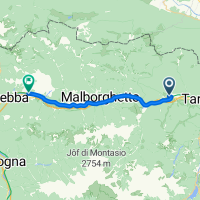 bike tour from Camporosso in Valcanale to Pontebba