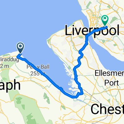 Liverpool to Talacre Beach