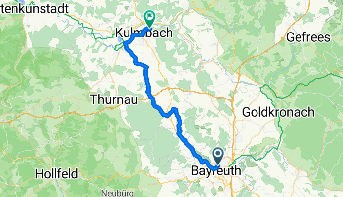 M01 Bayreuth - Kulmbach, 30 km
