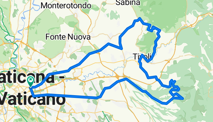 Roma_CasalBianco_Marcellina_SPolodeiCavalieri_Tivoli_SanGregorio_Casape_Poli_ViaPolense_Roma