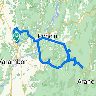 Lengthy ride through Druillat