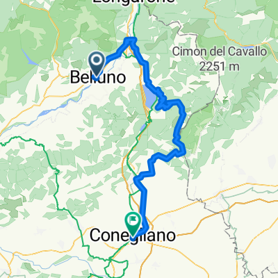 belluno to Conegliano via malga mezzo miglio