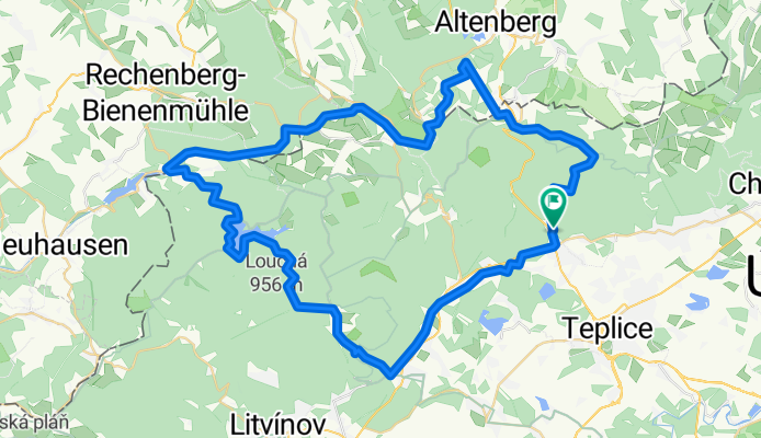 Dubí-Kalberg-Jiřetín-Fláje-Osek-Dubí