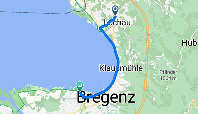 Lochau (Fussballplatz) - Bregenz (Freibad)