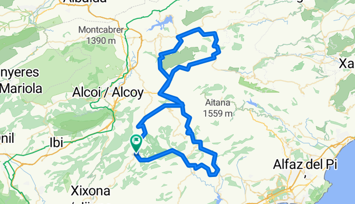 (2.500m) TORREMANZANAS-RELLEU-SELLA-ALCOLEJA-BENASAU-GORGA-MILLENA-MARGARIDA-BALONES-GORGA-BENASAU-PENAGUILA-BENIFALLIN-TORREMANZANAS.