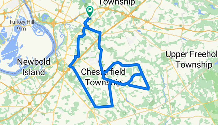 42 Mile Bike Ride - Yardville to Chesterfield, NJ