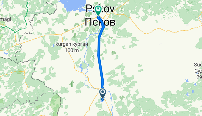 Этап 8. Остров - Псков (Березки-Псков-Паланга)