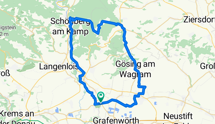 Grafenegg-Hadersdorf-Schönberg-Obernholz-Olbersdorf-Mühlbach-Gösing-Fels-Grafenegg