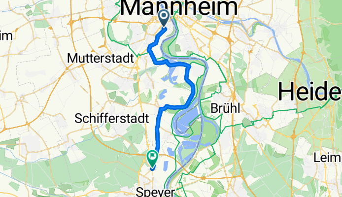 Sonntagstour - Speyer Nord und zurück