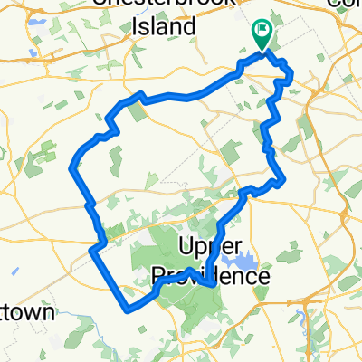 Long bike tour through Tredyffrin