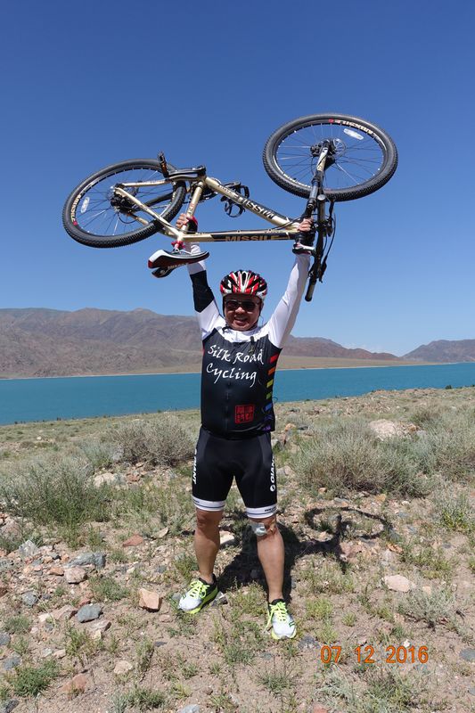 Josh Wang Silk Road Cycling In Otto-Tokoi On12 July 2016
