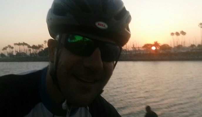 Photo 1 of the Bikemap route "Home Seal Beach Pier. 7.12.2016"