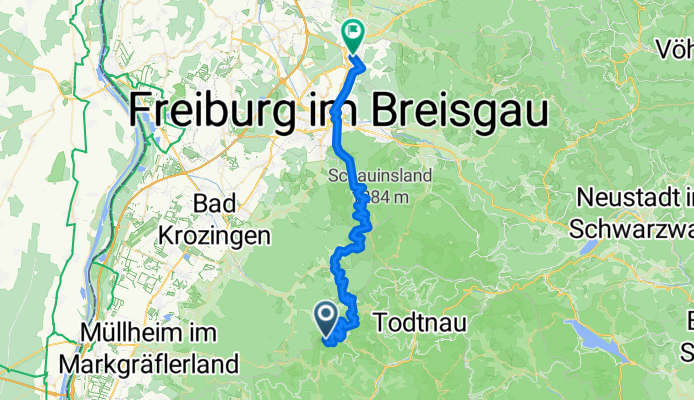 Belchen - Stohren - Schauinsland - Gundelfingen
