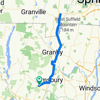 Long ride through Town of Simsbury