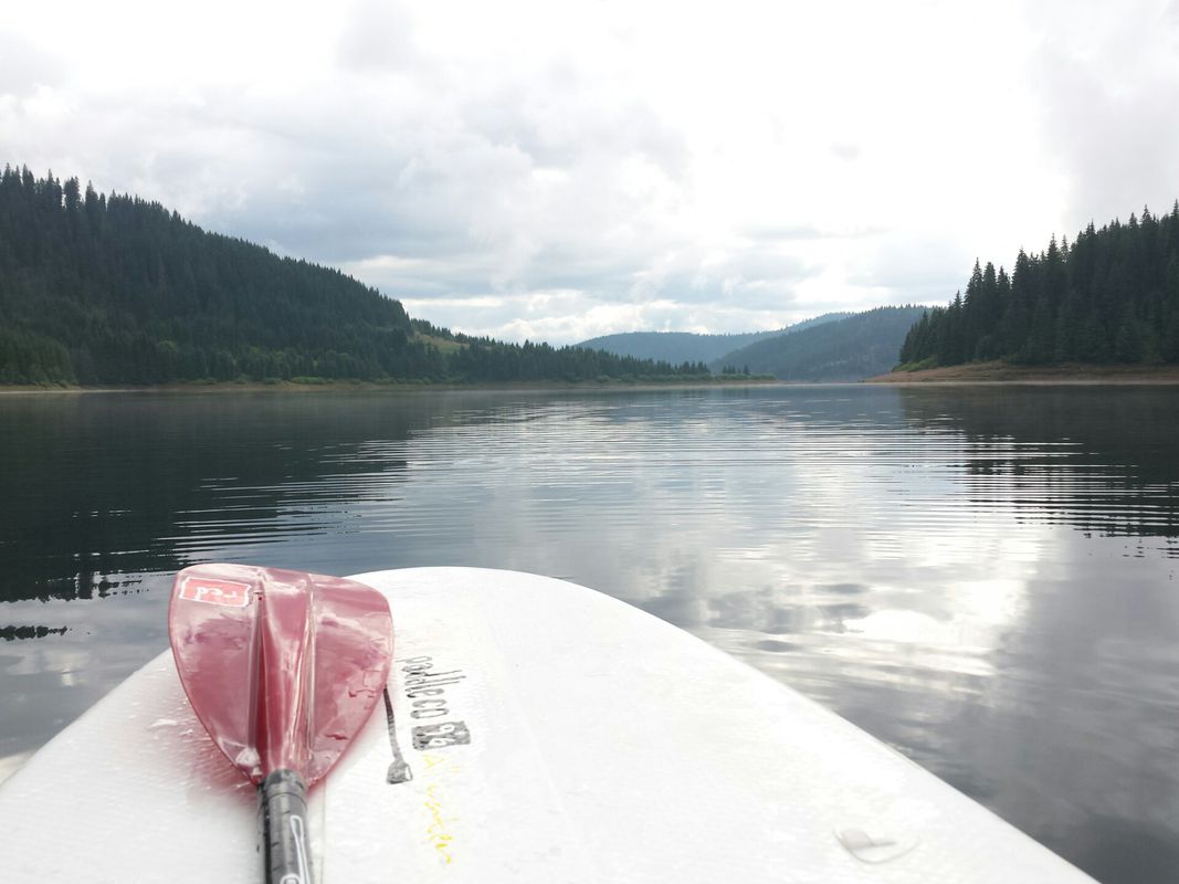 SUP session on Fântânele Lake, Beliș, Cluj Romania