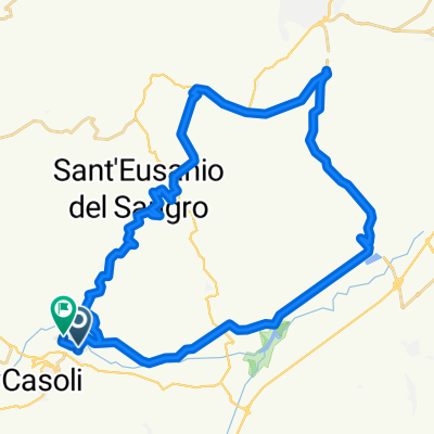 Casoli - Lanciano c.da Villa Andreoli - Castel Frentano - Sant-Eusanio del Sangro - Casoli