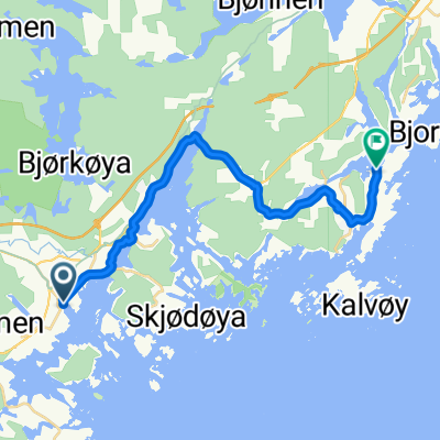 bike tour from Lillesand to Homborsund