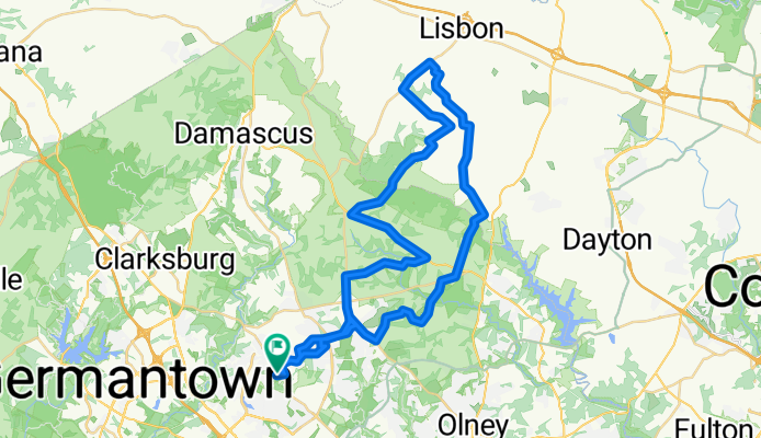 Long ride through Gaithersburg
