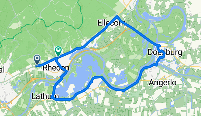 Rheden-Giesbeek-Doesburg-De Steeg 25,4 km