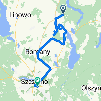 ride from Dźwierzuty to Szczytno