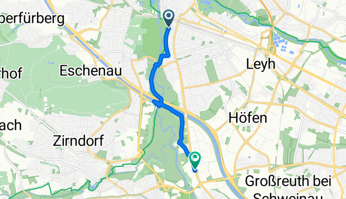 Fürth Amalienstraße bis Leonhard Kurz