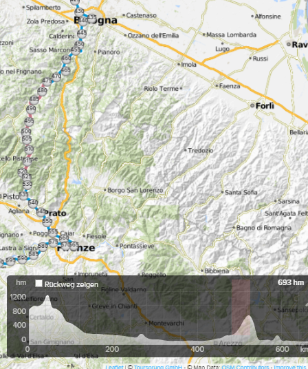 Mittelgebirge Innsbruck - Pisa über Florenz [Konzept] v2